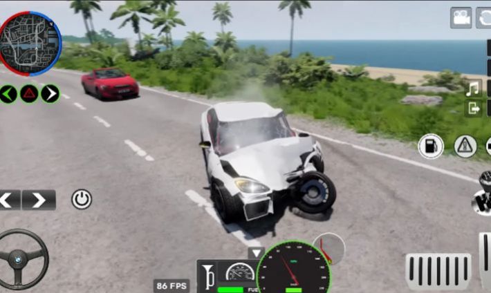 汽车碰撞模拟真实车祸