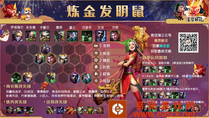 金铲铲之战炼金发明鼠阵容玩法介绍