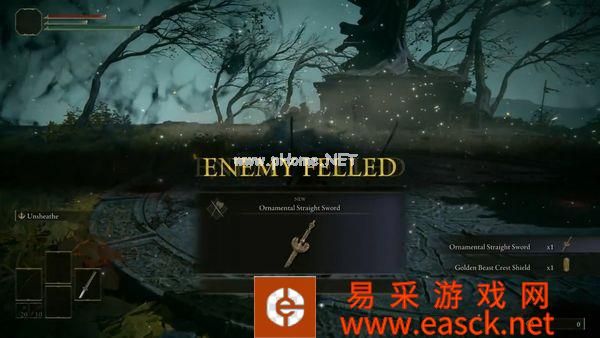 《艾尔登法环》击杀开场BOSS演示 可获两把武器