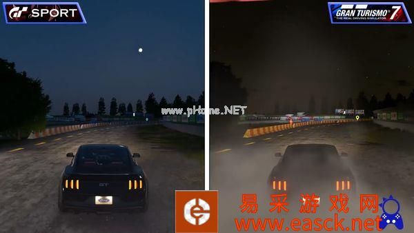 《GT SPORT》与《GT赛车7》画面对比图公开