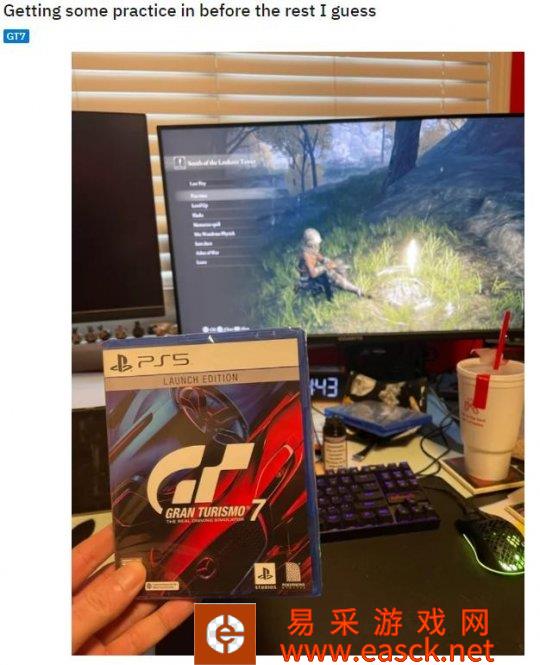 玩家提前拿到《GT赛车7》实体盘 但无法联网