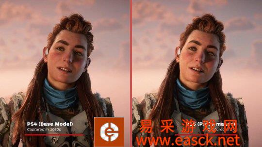 《地平线：西之绝境》PS5与PS4版对比 女主更迷人