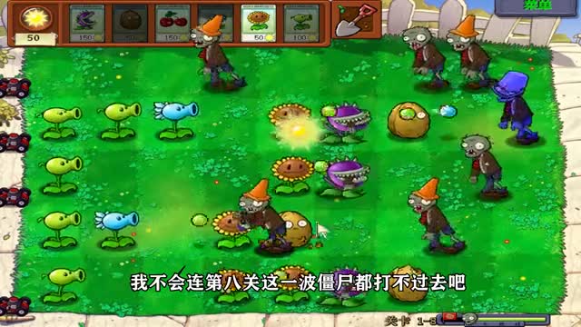 95版植物大战僵尸：大嘴花初显威，攻击距离提升了，太厉害了！