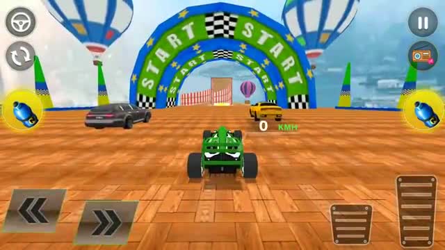 汽车模拟器《坡道汽车特技》,惊人的超级坡道不可能的汽车特技!