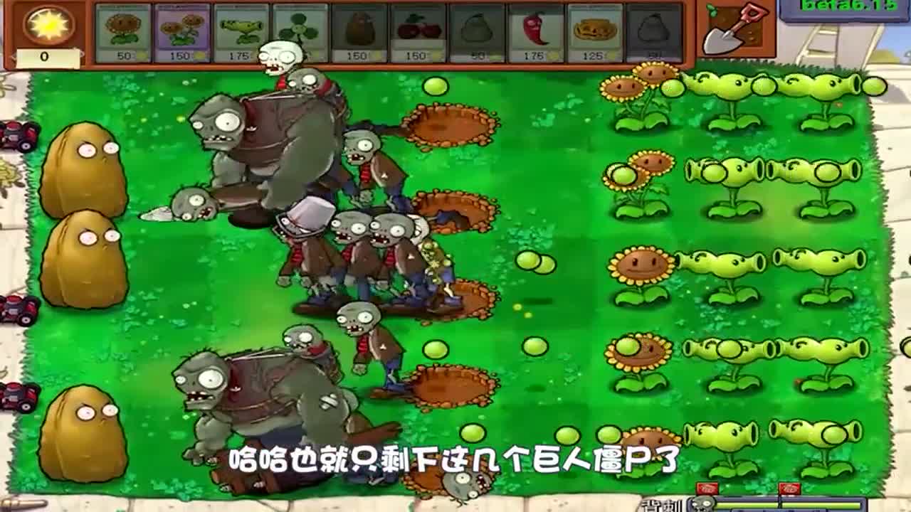 植物大战僵尸：在背刺这关里双向射手就是永远的神！