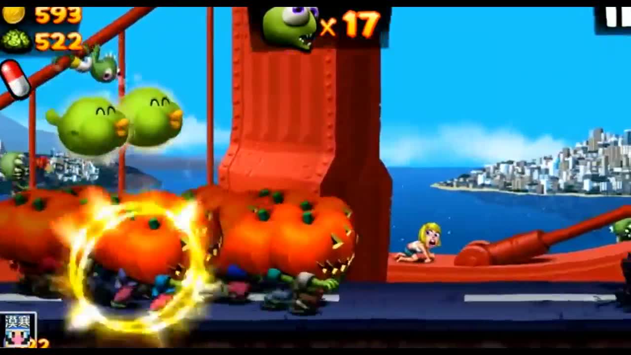 僵尸尖叫：僵尸头顶南瓜，在大街上结伴而行