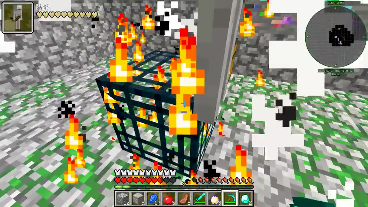 我的世界：地下世界寻找彩虹石，制作装备？