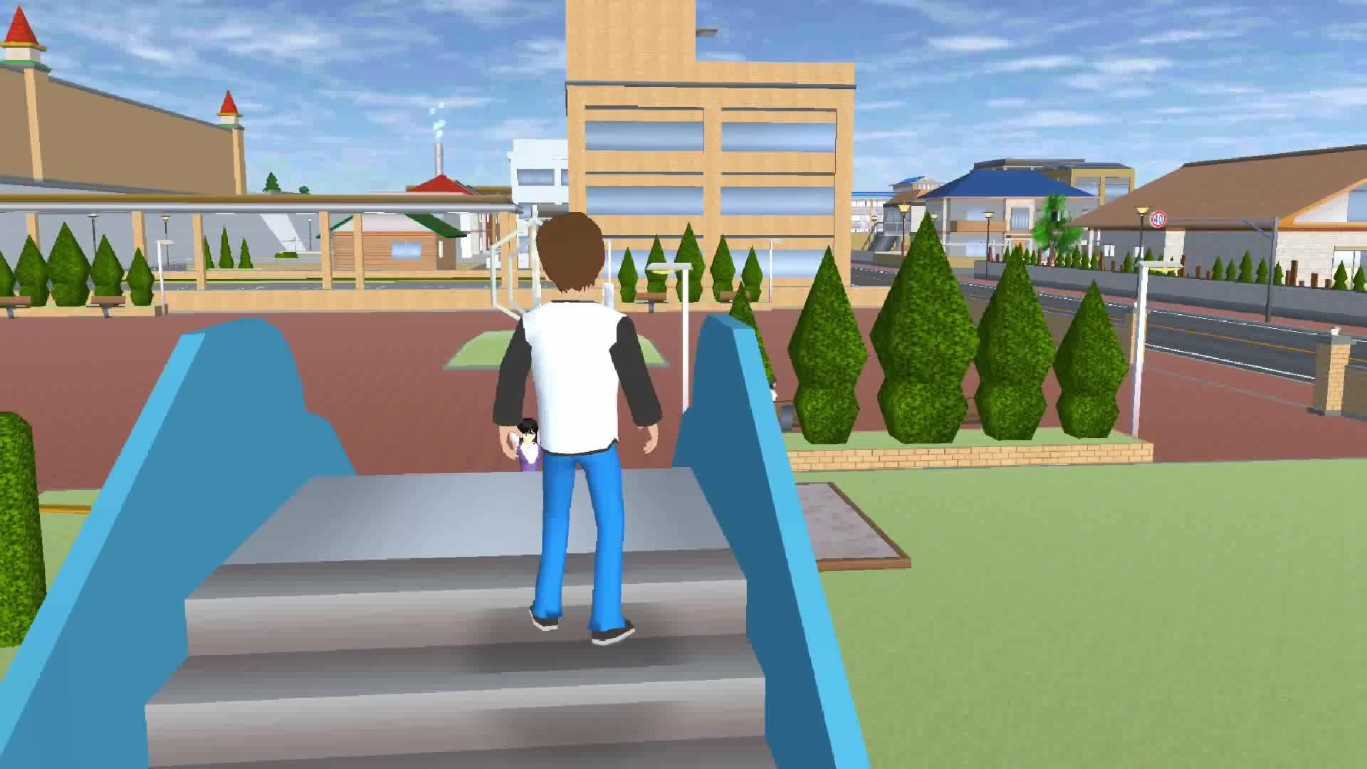 樱花校园模拟器：一个汉堡，让久未吃东西的他，感觉到了爱的温暖