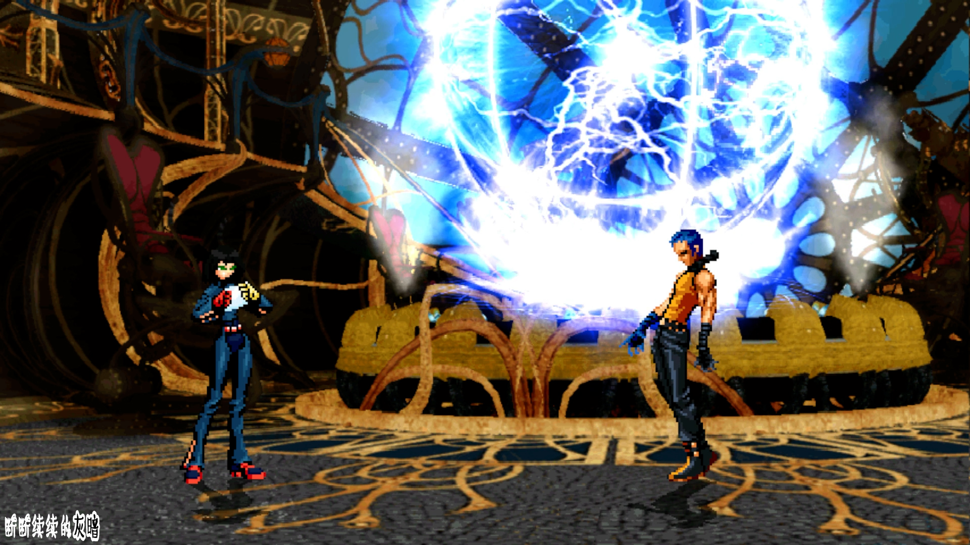 拳皇乱斗，库拉VS K9999，库拉打完电动开始实战