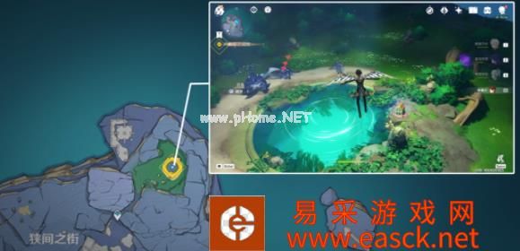原神在常夜时调查池水怎么上去