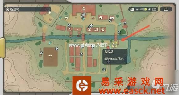 《宝可梦传说阿尔宙斯》放牧场位置分享