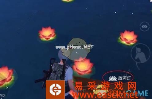 《和平精英》中秋月兔模式放河灯位置一览