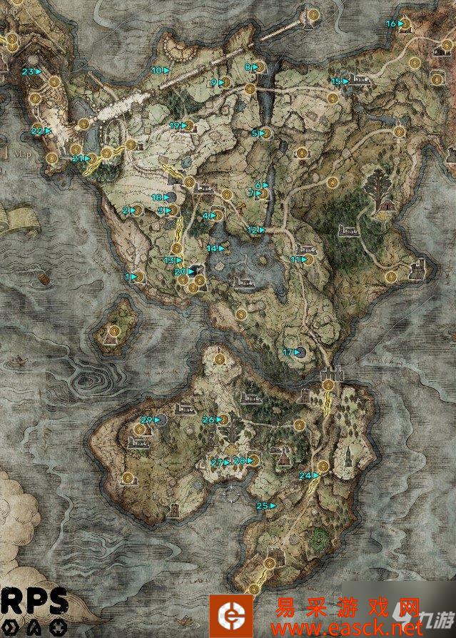 艾尔登法环所有boss顺序位置介绍