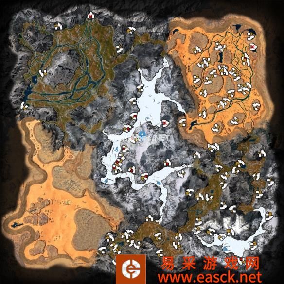 《翼星求生》地图全洞穴位置汇总一览