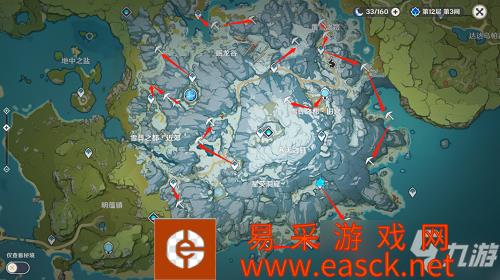 《原神》2022星银矿石采集路线分布图最新攻略