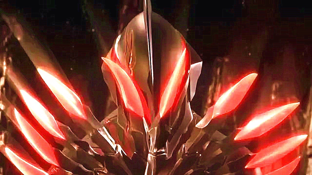 特利迦，银河，赛迦奥特曼联手，大战暗黑奥特曼贝利亚的BOSS