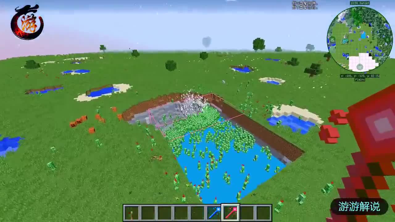 我的世界：1000只苦力怕VS狼，谁会赢？