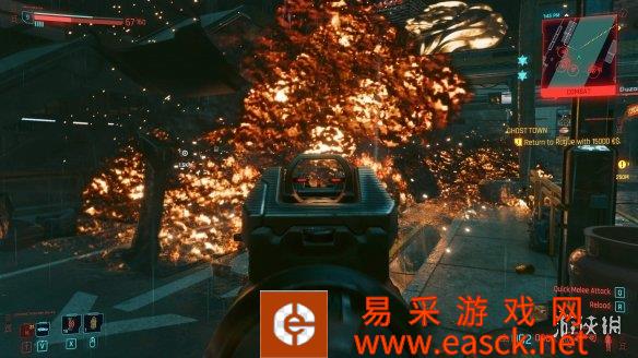 《赛博朋克2077》画面MOD：大幅提升爆炸和火焰效果