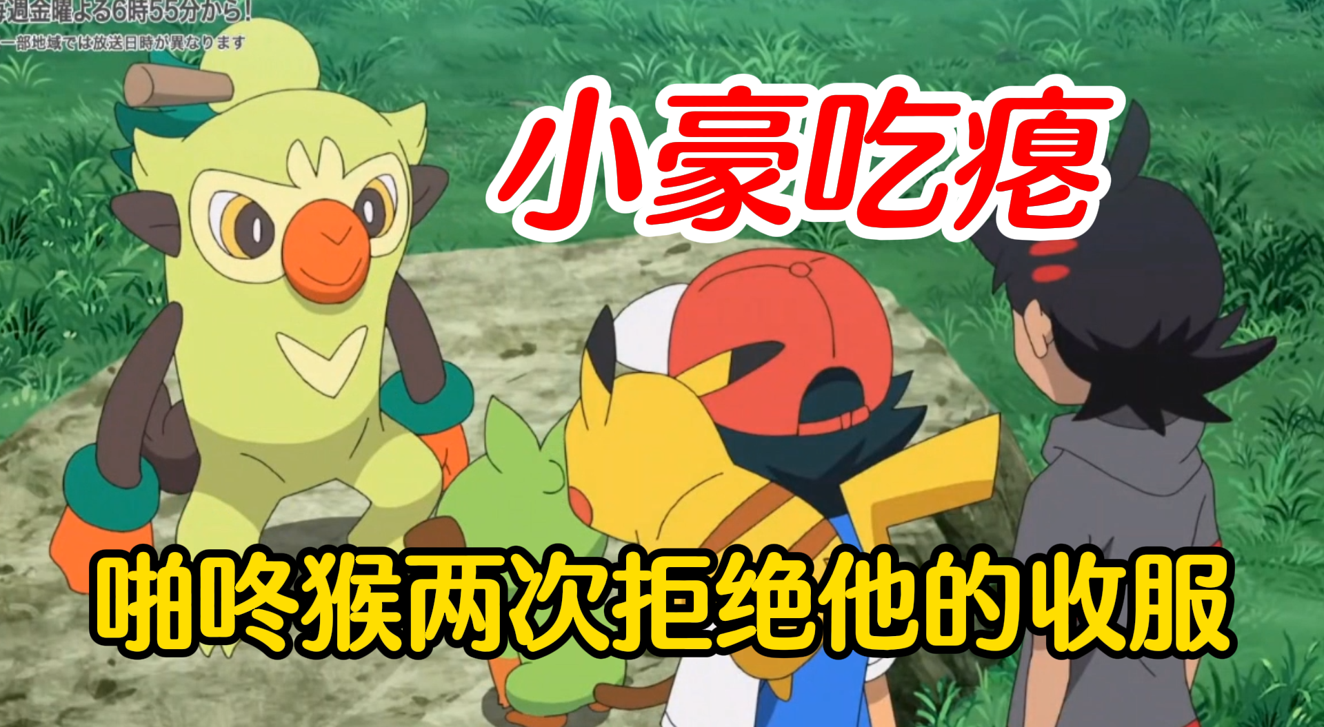 宝可梦旅途第101集：干得漂亮！啪咚猴三番两次拒绝小豪收服！#宝可梦旅途#小智