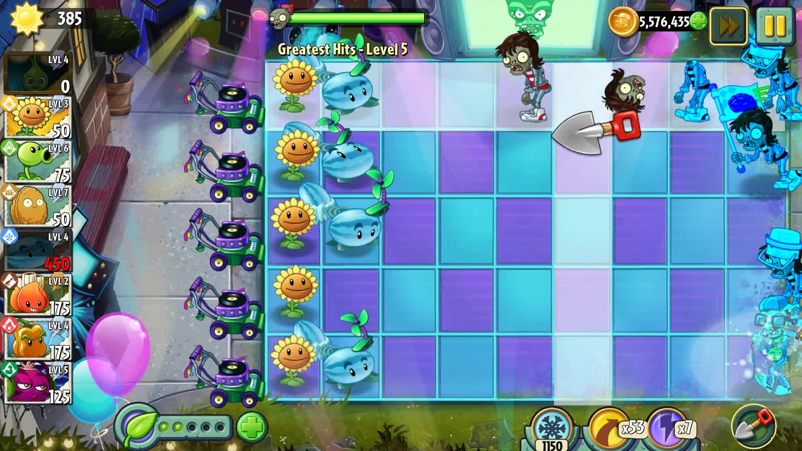 大海解说植物大战僵尸国际版：冰镇大西瓜上阵，防御摇滚僵尸