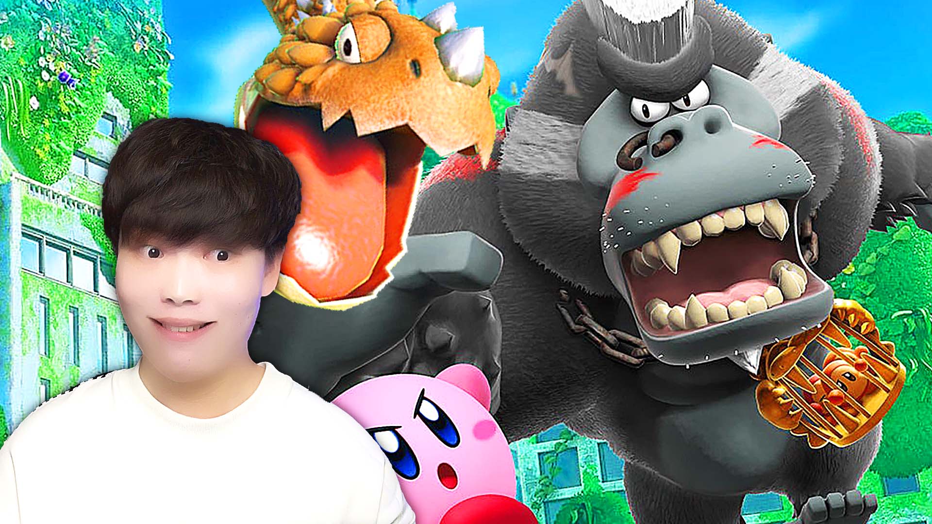 星之卡比探索发现试玩版 溜冰卡比试图把比自己大100倍的猩猛霸冻成冰雕 吊德斯解说