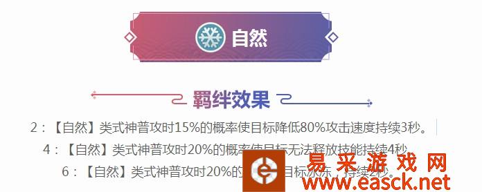 《阴阳师智走棋》自然羁绊效果及自然式神介绍