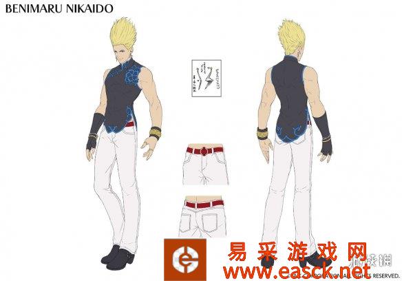 《拳皇15》曝二阶堂红丸设定图 多才多艺的金发公子