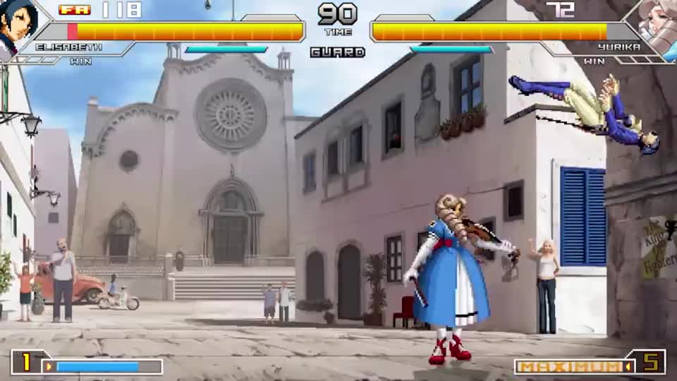 拳皇乱斗MUGEN，伊丽莎白·布兰克托什VS雾岛祐里香