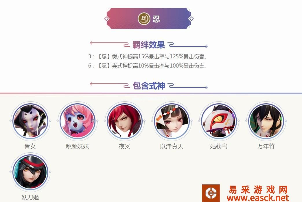 《阴阳师智走棋》自走棋模式羁绊效果大全
