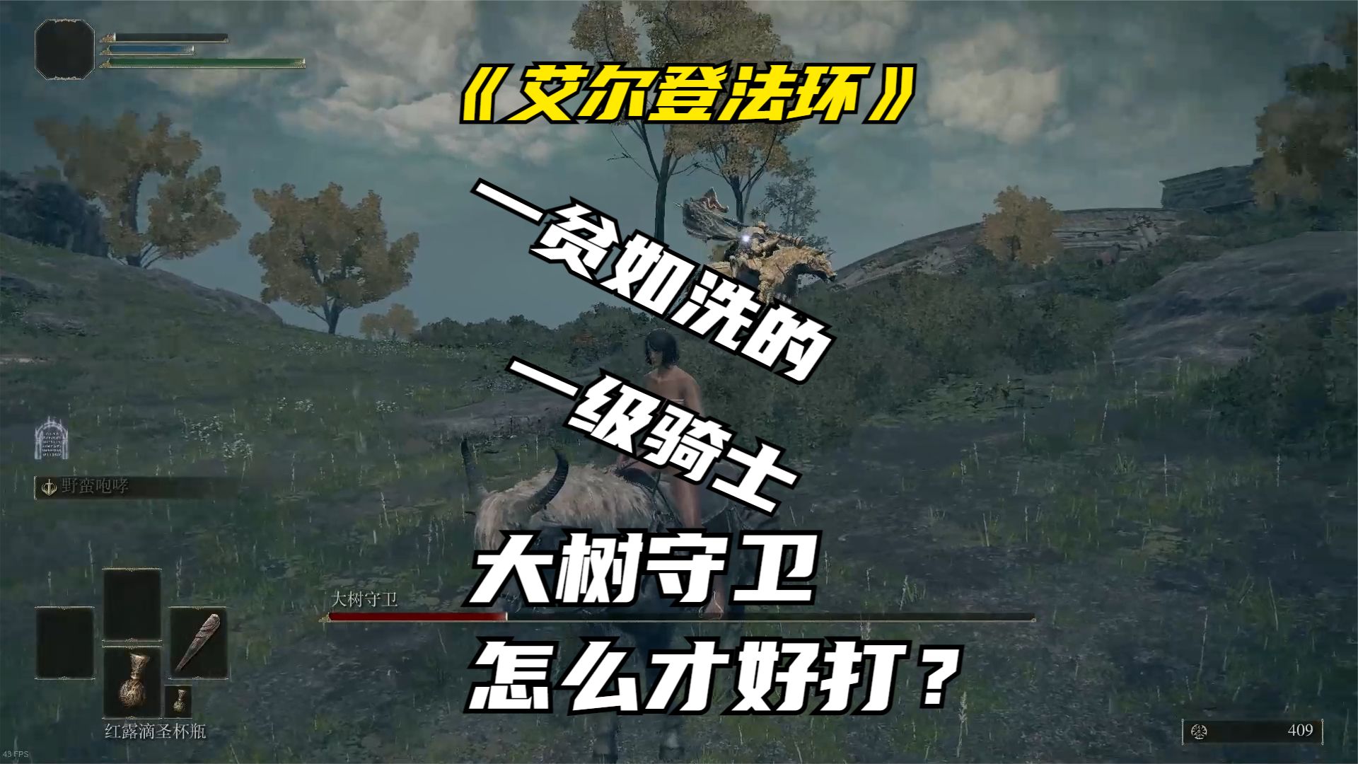 艾尔登法环：一贫如洗，一级杀大树守卫#艾尔登法环#单机游戏