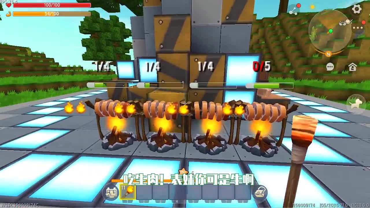 迷你世界：新版本能烤肉，下矿洞到处是钛合金，却没了金子钻石？