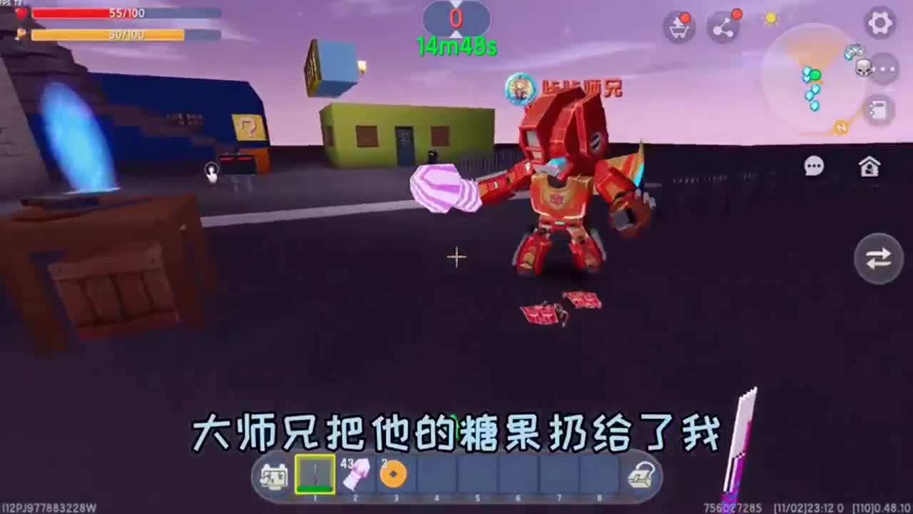 迷你世界：晚上僵尸来围城偷袭，多个传送点很头晕，还被boss击杀