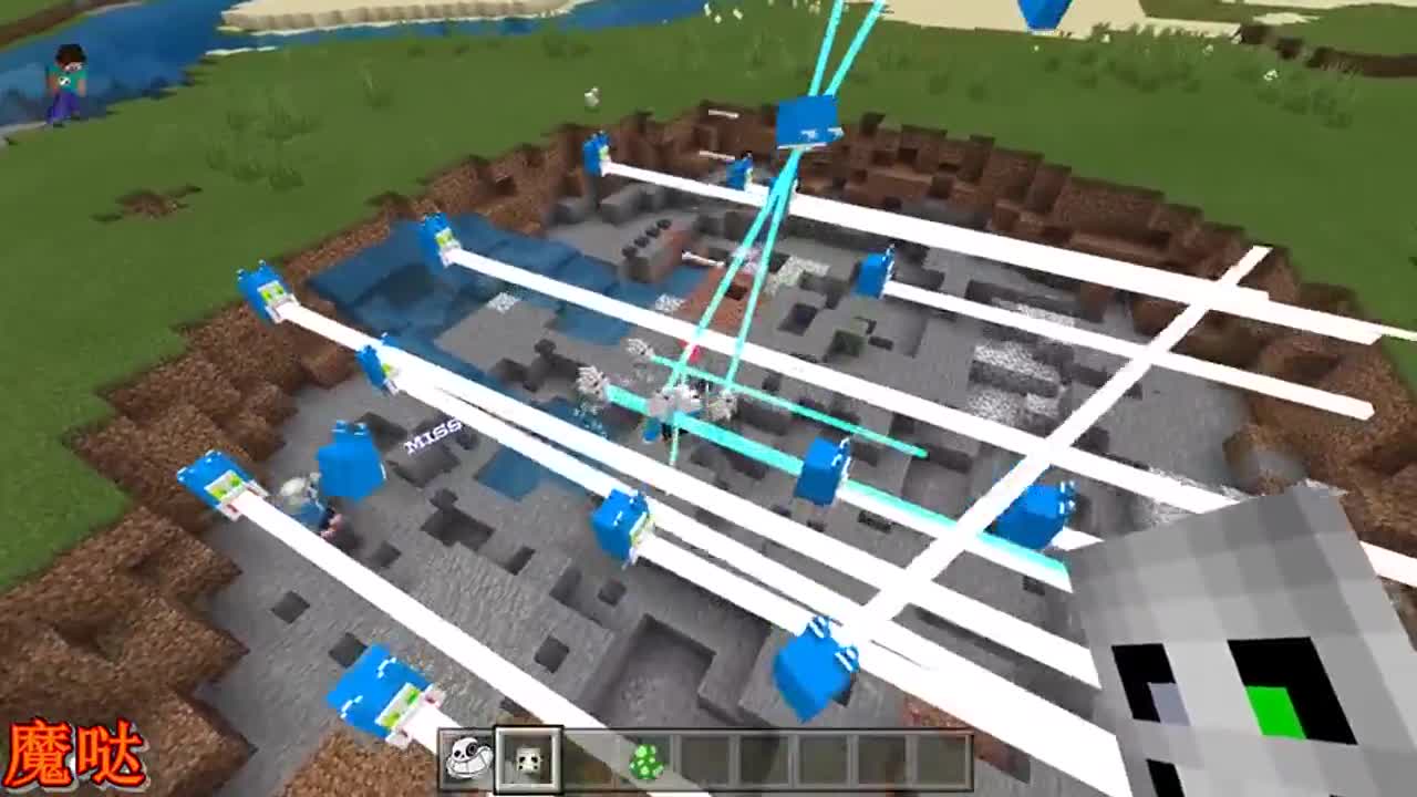 我的世界催更sans挑战原版sans，双方实力都很强