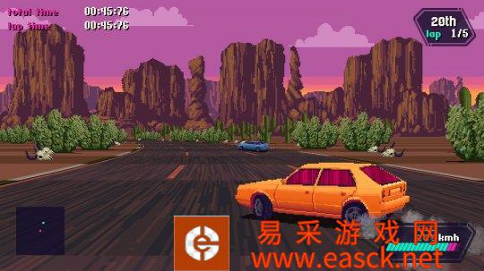 复古像素风竞速游戏《滑流漂移》4月发售主机版