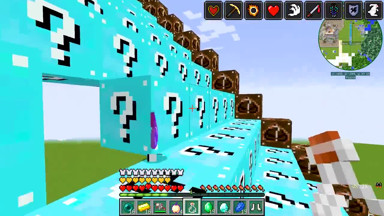 我的世界：游玩幸运方块通天梯？