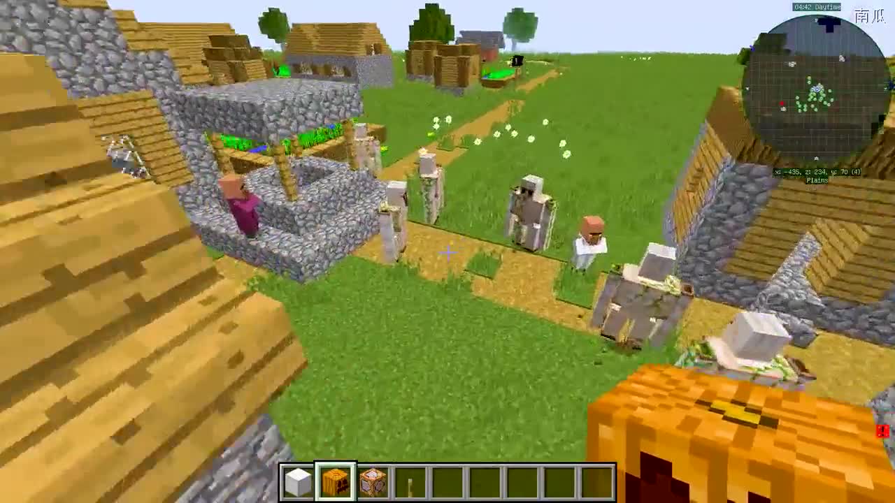 我的世界：200只僵尸袭击村庄？铁傀儡保卫篇