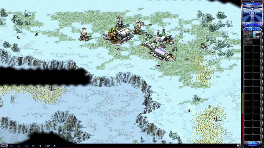 红警好久没有单挑了，遇到有人开让子局，直接开局3偷出手！