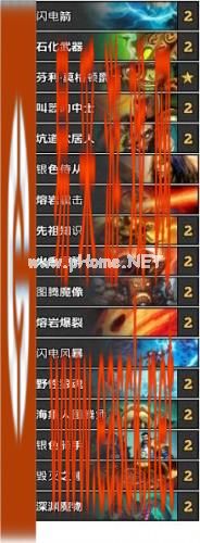 《炉石传说》上海实力赛季军卡组 季军BHtarooooo卡组
