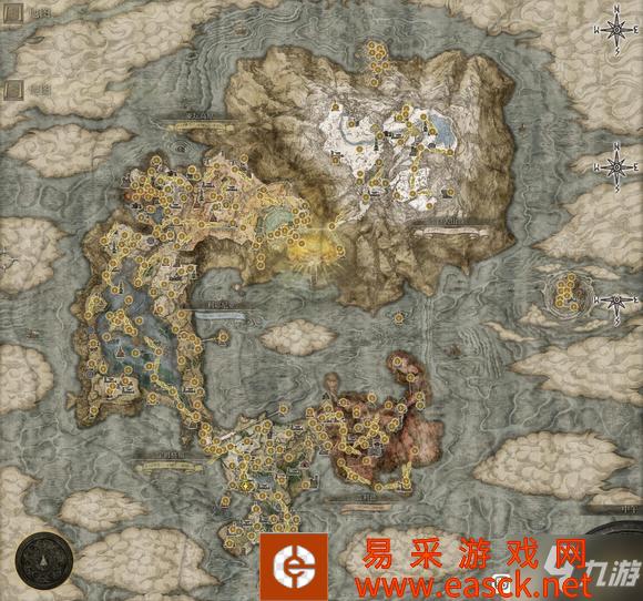 艾尔登法环全赐福点位标注地图分享