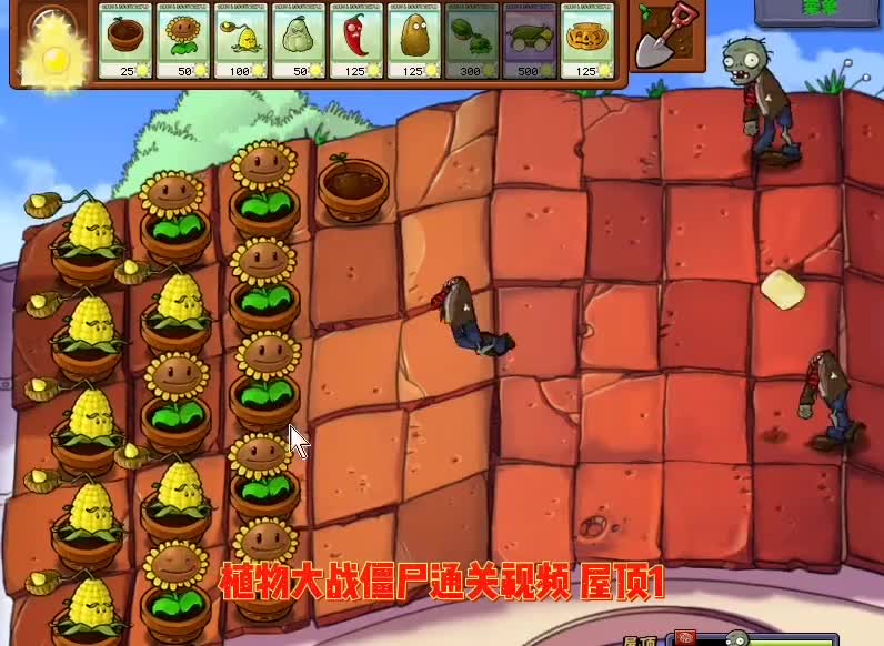 植物大战僵尸\-屋顶1