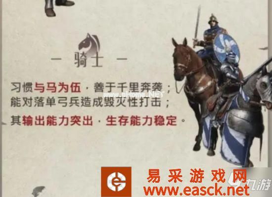《重返帝国》兵种克制系统介绍 兵种克制怎么用