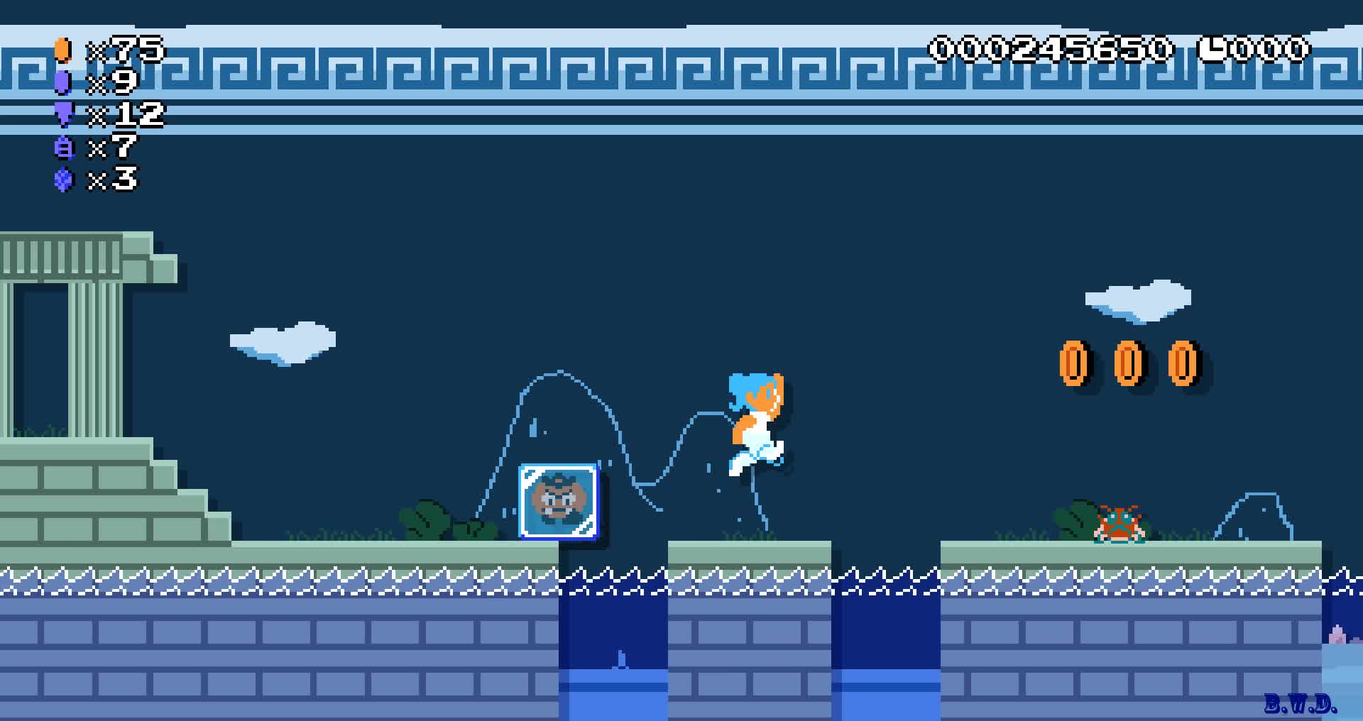 MARI0传送门版马里奥（坑龟大陆5.0） EP04\-岩浆下的灾难水世界关卡