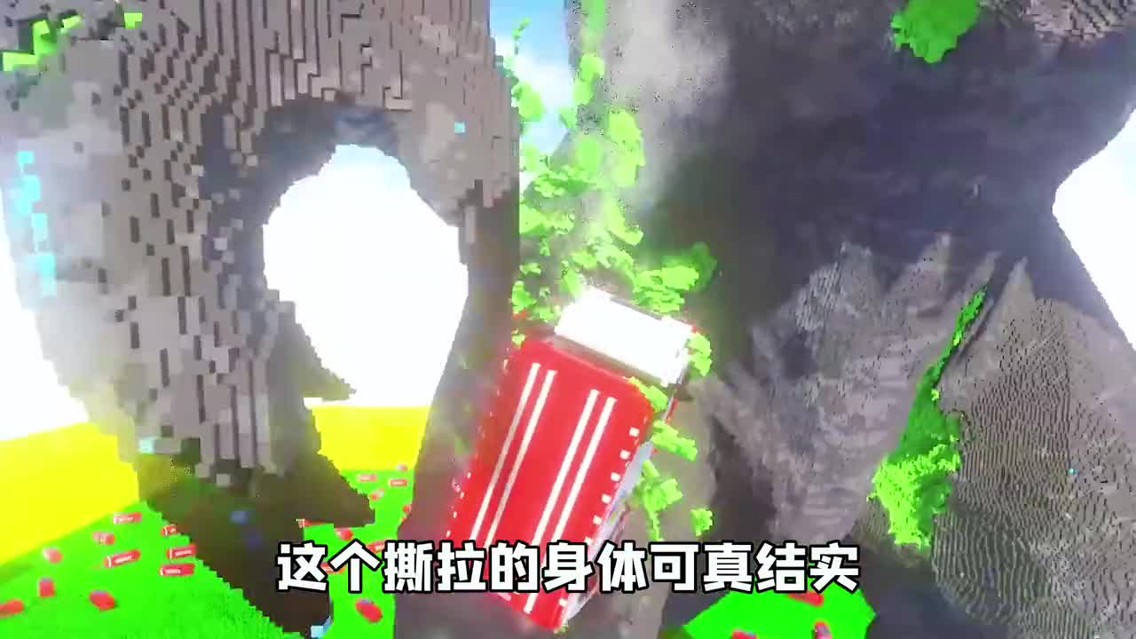 模拟器：汽车挑战暗黑哥斯拉，不料哥斯拉强的可怕，无奈出动炸弹车！