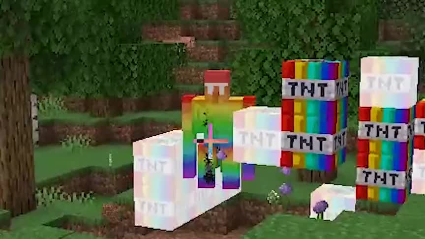 MC每种生物进行BOSS级加强！打败超能怪物掉落彩虹武器？