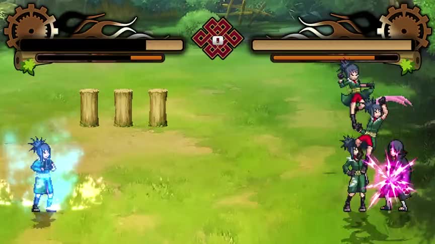 火影忍者MUGEN，红莲VS宇智波鼬，使用水晶攻击的女忍者（1）