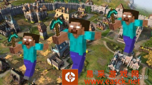 微软全新RTS游戏爆料：《我的世界》史蒂夫大战猪灵?