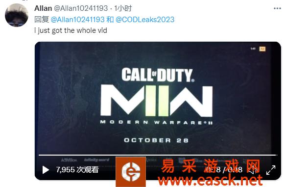 《COD19现代战争2》预告泄露 ：夜幕下“幽灵”出击！