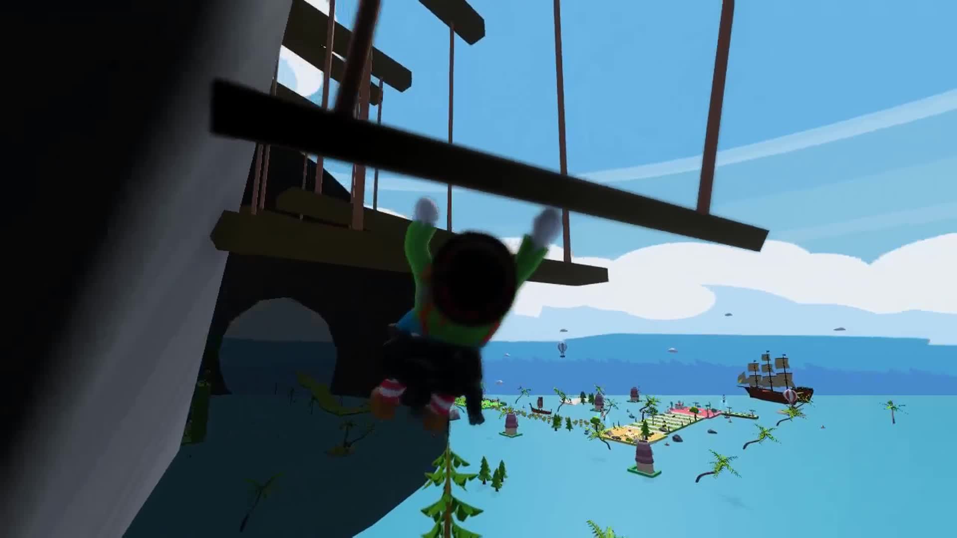 人类一败涂地：萌新过不去，木头吊桥晃动的有点频繁呀