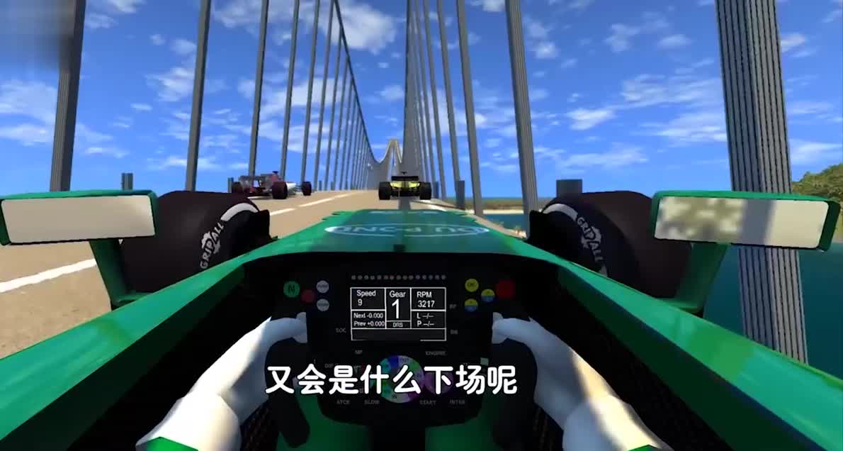 汽车高速通过大摆锤方阵会怎样？3D动画模拟全程，场面太失控了！