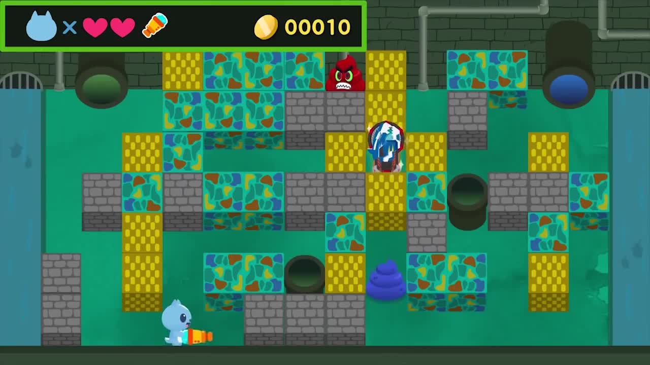 弗特特工拿到地雷道具后【萌萌快乐园】